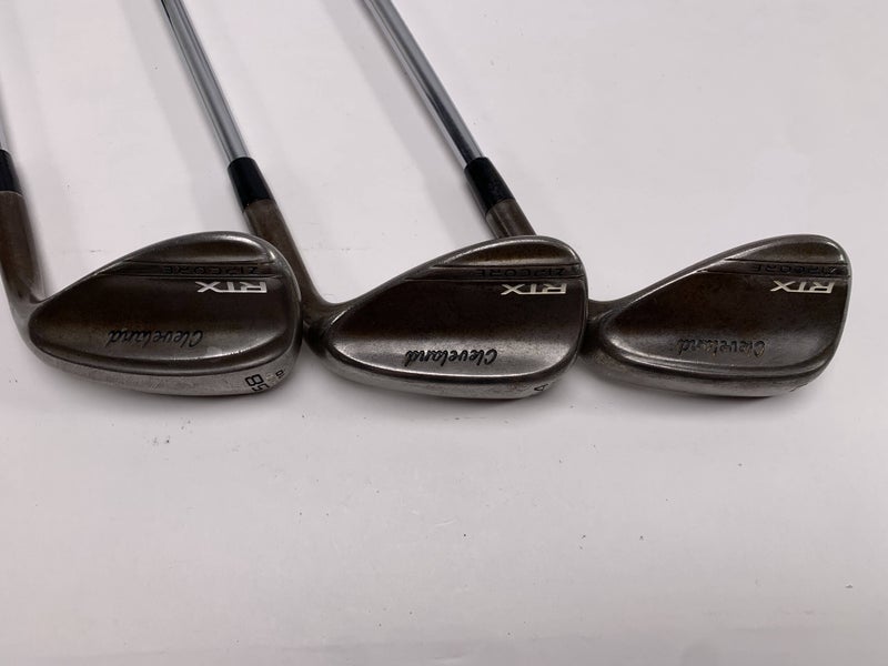 Cleveland RTX ZipCore Raw Wedge Set 50* 10 54* 12 58* 10 DG S400 Mens RH