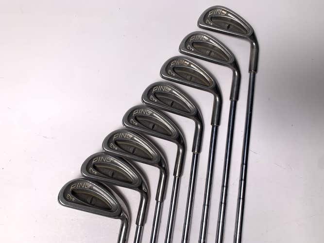 Ping Eye Iron Set 3-PW Black Dot ZZ Lite Stiff Steel Mens RH
