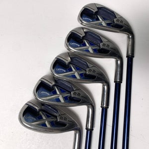 Callaway X-22 Iron Set 7-PW+SW 45g Ladies Graphite Womens RH