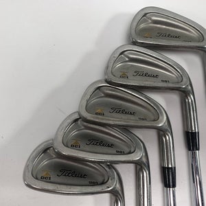 Titleist DCI 981 Iron Set 5-9 Tri-Spec Stiff Steel Mens RH Midsize Grips +1/2''