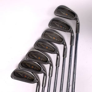 Ping Eye 2 Iron Set 5-PW+SW Orange Dot 2* Flat Karsten ZZ-Lite Stiff RH