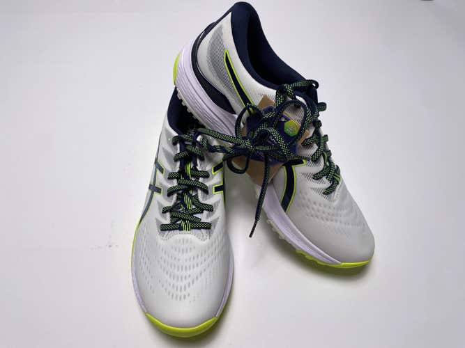Asics Gel-Kayano Ace 2 Golf Shoes White Navy Lime Men's SZ 10 (1111A209)