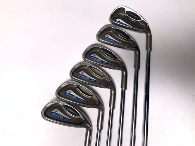 Ping G2 Iron Set 5-PW Blue Dot 1* Up Cushin Stiff RH Midsize Grips +1/2''