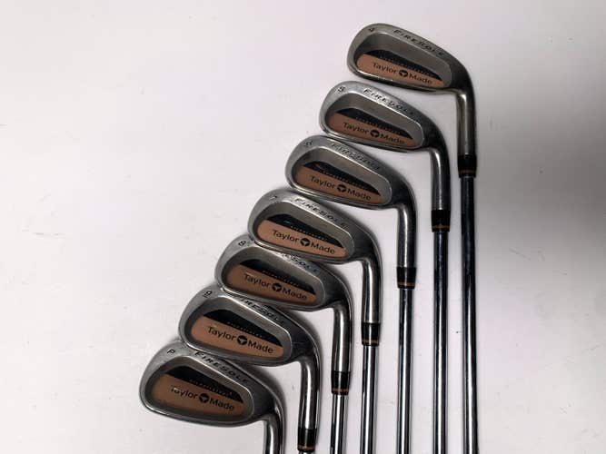 TaylorMade Firesole Iron Set 4-PW Precision Rifle S-90 90g Stiff Steel Mens RH