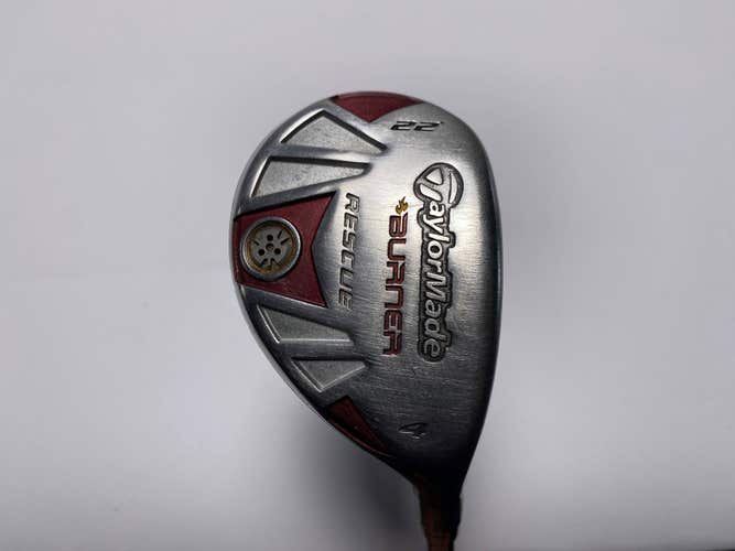 TaylorMade Burner Rescue 4 Hybrid 22* REAX SuperFast 65g Stiff Graphite Mens RH