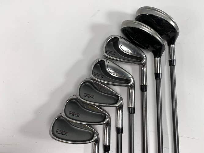 Adams Idea Iron Set 3-PW Senior Graphite Mens RH No 6 iron