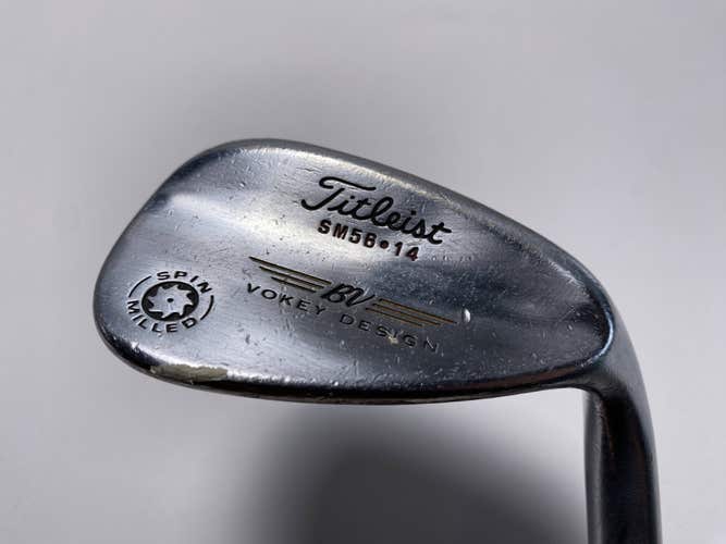 Titleist Vokey Spin Milled CC Chrome Sand Wedge SW 56* 14 Wedge Steel Mens RH