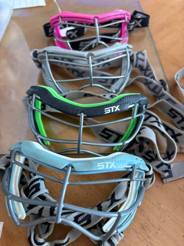 Lot of 4 lacrosse STX Goggles (Used)