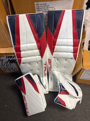 34+2 True Catalyst PX3 Regular Goalie Full Set Pro Stock (New) - Elvis Merzlikins Blue Jackets