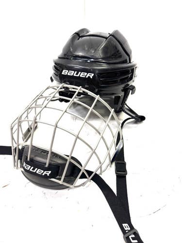 Used Bauer IMS 5.0 Helmet Cage Combo Black SM 11860-S000296573
