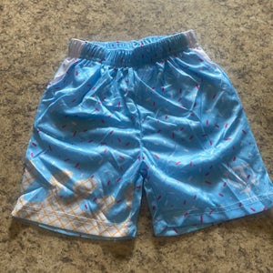 Baseball Lifestyle 101 Ice cream cotton candy replica shorts.  Youth small
