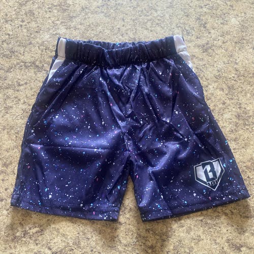Baseball lifestyle 101 Galaxy Splatter youth small shorts replica