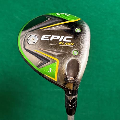 Callaway EPIC Flash 15 Fairway 3 Wood Even Flow 6.0 65g Graphite Stiff w/HC