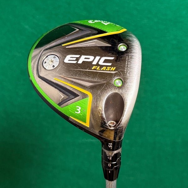 Callaway EPIC Flash 15 Fairway 3 Wood Even Flow 6.0 65g Graphite Stiff w/HC