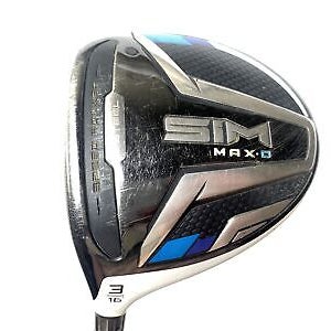 Taylormade SIM MAX-D 3 Fairway Wood 16* UST Mamiya Helium 5F3 Regular Mens LH