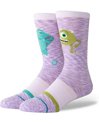 Stance X Monsters Inc Pixar "Scare Floor" Crew large 9-12 Socks Adult