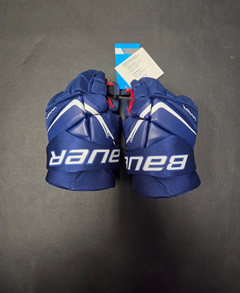 Bauer Vapor Fly 40 Gloves Intermediate 12" (New) royal/white