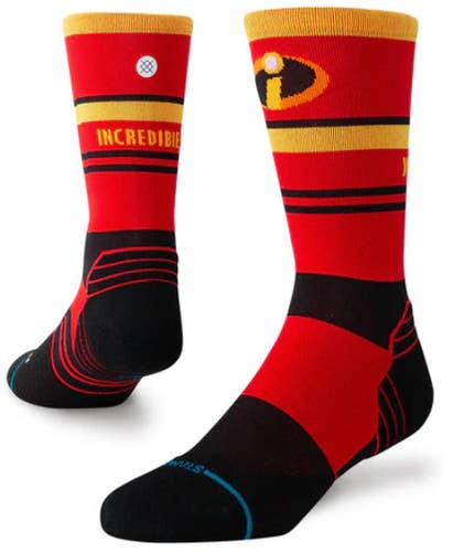 Stance x Pixar "Incredible Light" Crew Incredibles Socks Large 9-13