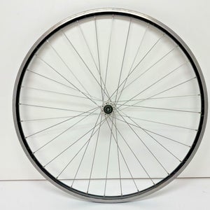 Black Aluminum 32-Spoke 700C Front Wheel Shimano Deore HB-M530 Hub Fast Shipping