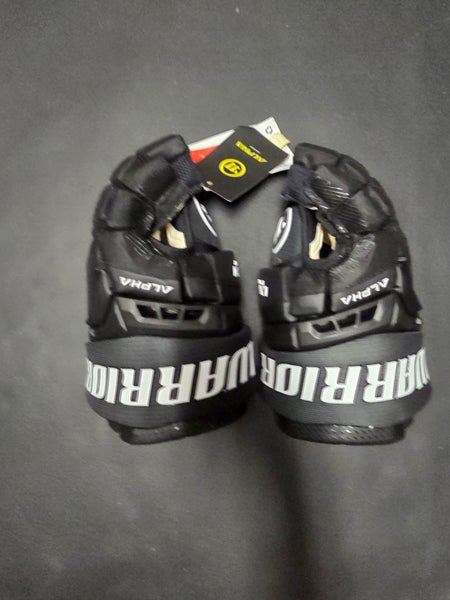 New Senior Warrior Alpha LX3 Pro Gloves 13" (New) black and white