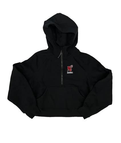 Lululemon Hinsdale Central Scuba Oversized Half-Zip Hoodie Womens XS/S Black