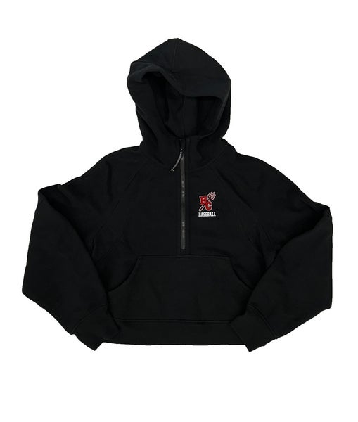 Lululemon Hinsdale Central Scuba Oversized Half-Zip Hoodie Womens XS/S Black