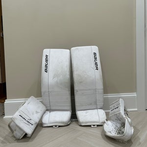 Large 2023 Bauer GSX Goalie Leg Pads Pro Stock (Used)