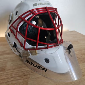 Bauer NME VTX Goalie Mask w/Guardian Angel Pro Cat Eye Cage - Senior Fit 2