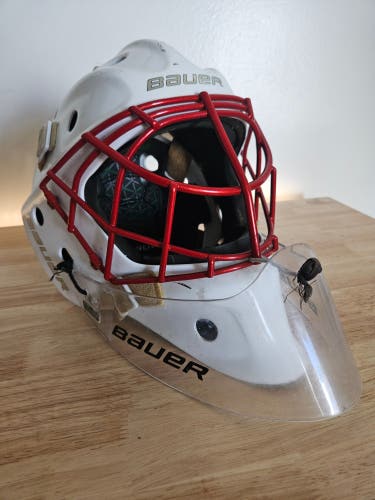 Bauer NME VTX Goalie Mask w/Guardian Angel Pro Cat Eye Cage - Senior Fit 2