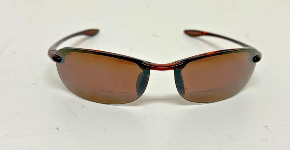 Maui Jim MAKAHA Tortoise Shell Bifocal +2.5 Sunglasses Amber Lenses GREAT