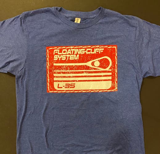 Vintage L35 Lacrosse Shirt Blue (Medium)