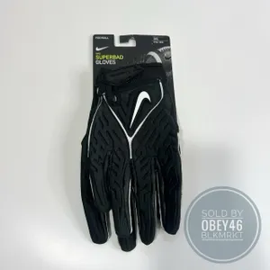Nike Superbad 6.0 Padded Football Gloves Black 3XL