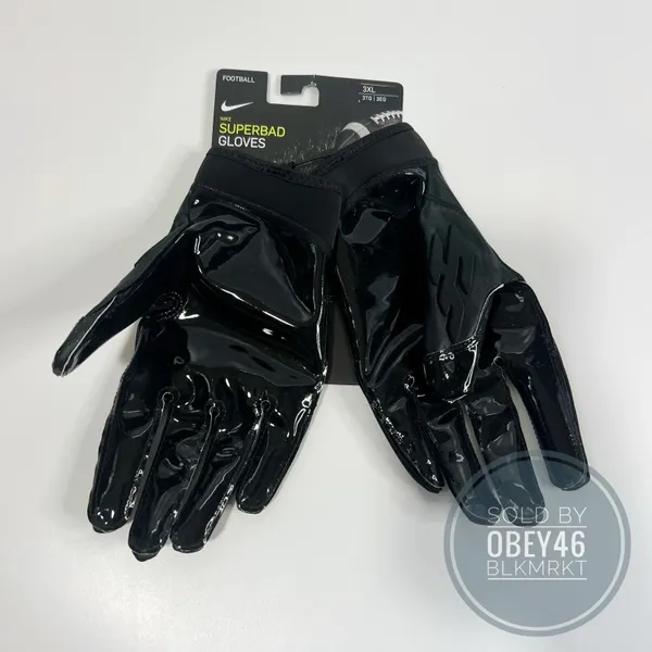 Nike Superbad 6.0 Padded Football Gloves Black 3XL | SidelineSwap