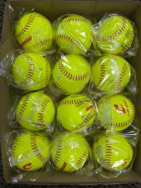 Champro Softball 12 Pack (1 Dozen) (New) 11” Safety Softballs