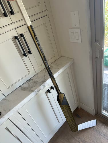 Pro Stock Vegas Golden Knights Laurent Brossiot goalie stick Bauer Mach 24inch paddle