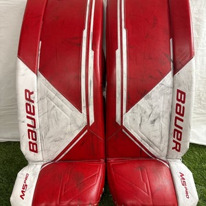 30+" Intermediate Bauer Supreme M5 Pro Goalie Leg Pads (Used)