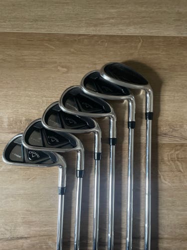 Men's 2024 Callaway Edge Right Handed Iron Set Regular Flex 6-9 sw,pw (Used)