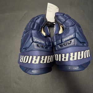 New Senior Warrior Alpha LX3 Pro Gloves 14" (New) navy and white