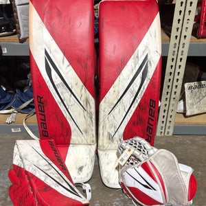 Red 37" Senior Bauer Hyperlite 2 Goalie Full Set Regular (Used)