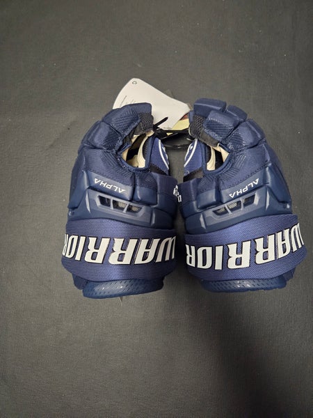 New Senior Warrior Alpha LX3 Pro Gloves 13" (New) navy and white
