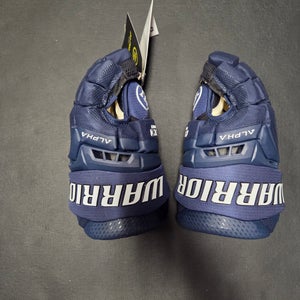 New Junior Warrior Alpha LX3 Pro Gloves 12" (New) navy and white