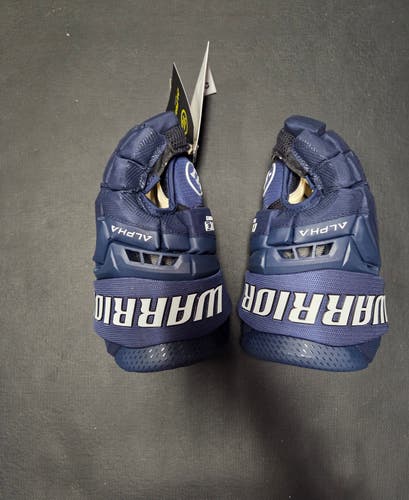 New Junior Warrior Alpha LX3 Pro Gloves 12" (New) navy and white