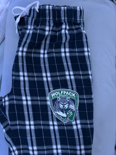 Wolfpack Hockey Plaid Pajama Pants (YXL)