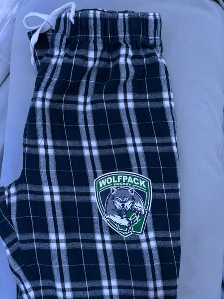 Wolfpack Hockey Plaid Pajama Pants (YXL)