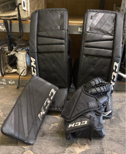 Black 31+1" Senior CCM Eflex 5.9 Goalie Full Set Regular (Used)