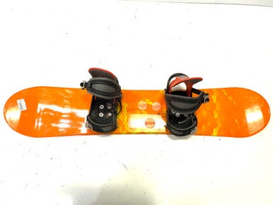 Used Salomon TEAM 131 W BURTON BINDINGS Boys Board/Binding Orange 131 cm 11860-S000296383