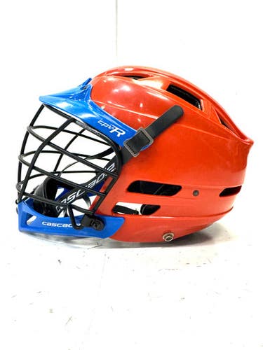 Used Cascade CPVR Lacrosse Helmet Orange One Size 11860-S000296415