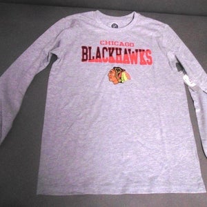 Chicago Blackhawks (NHL) Gray Large Boys Shirt (New)