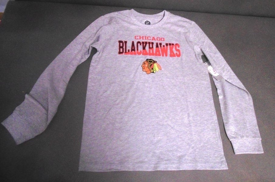 Chicago Blackhawks (NHL) Gray Large Boys Shirt (New)