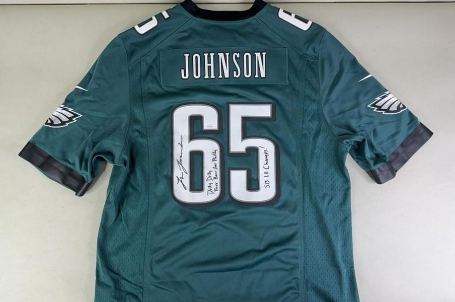 Lane Johnson Signed Philadelphia Eagles Football Jersey